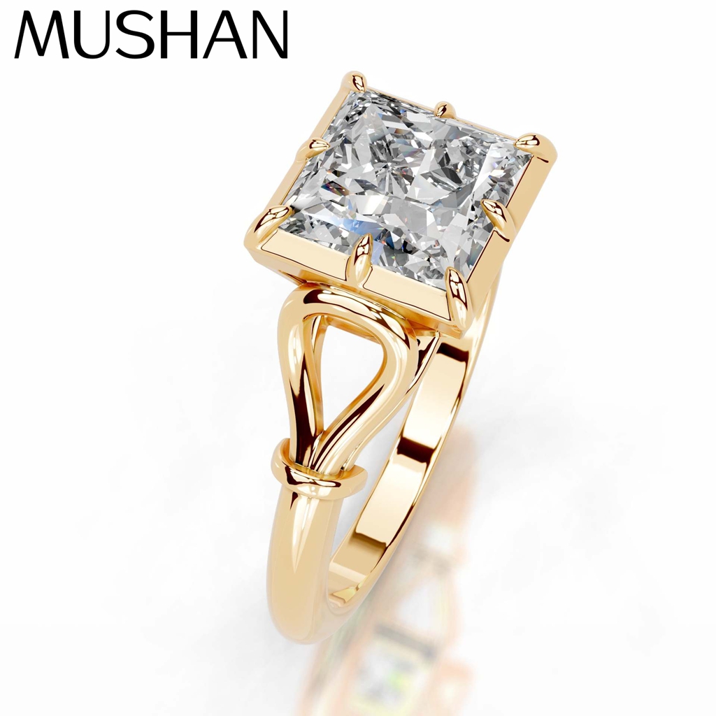 Moissanite Ring - แหวนเงินแท้ 925 ประดับเพชรโมอิสซาไนต์ สี D ระดับความสะอาด