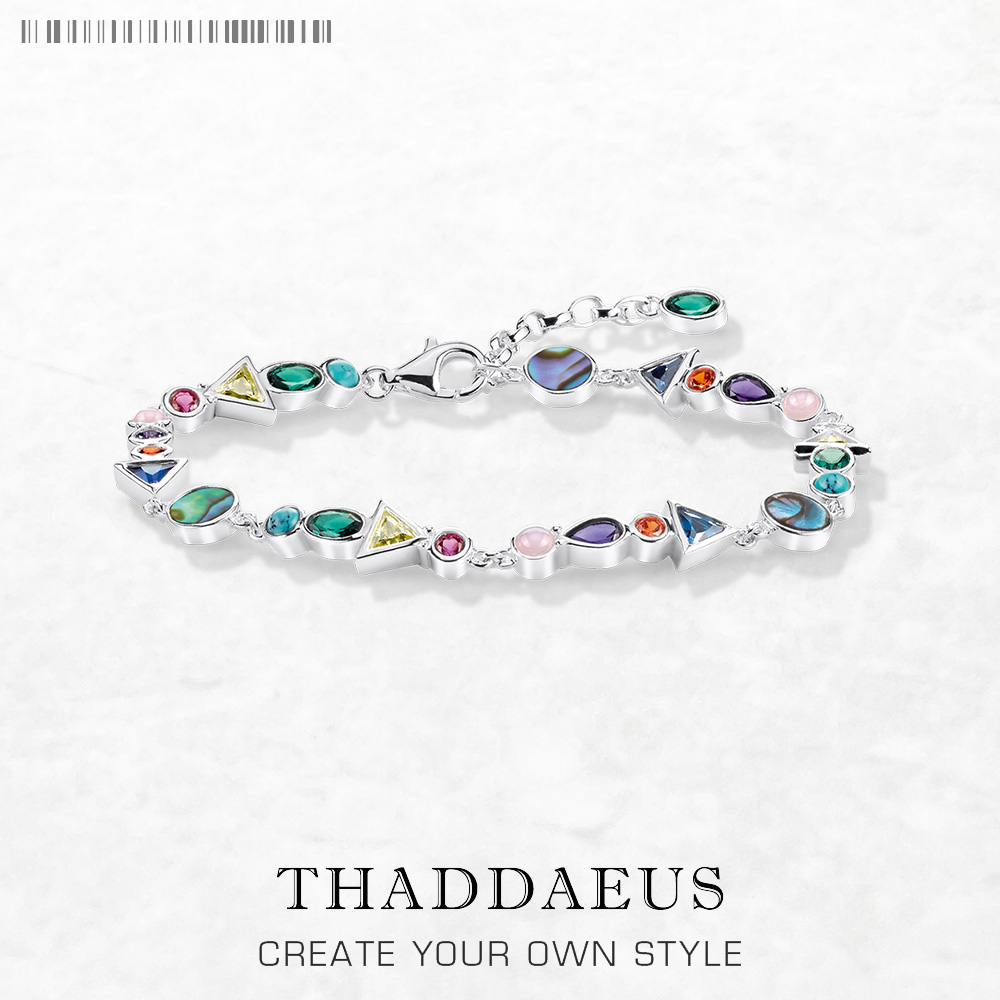 Paradise Jewelry & Watches Llc Miami - Paradise Journey สร้อยข้อมือใหม่สีสัน Link Chain 925