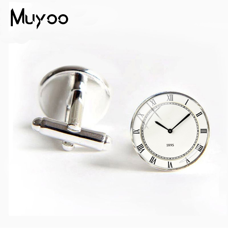 Best Jewelry Watches For Men - 2018 ใหม่ London Cufflinks ดูฝาแฝดรอบโดม Steampunk