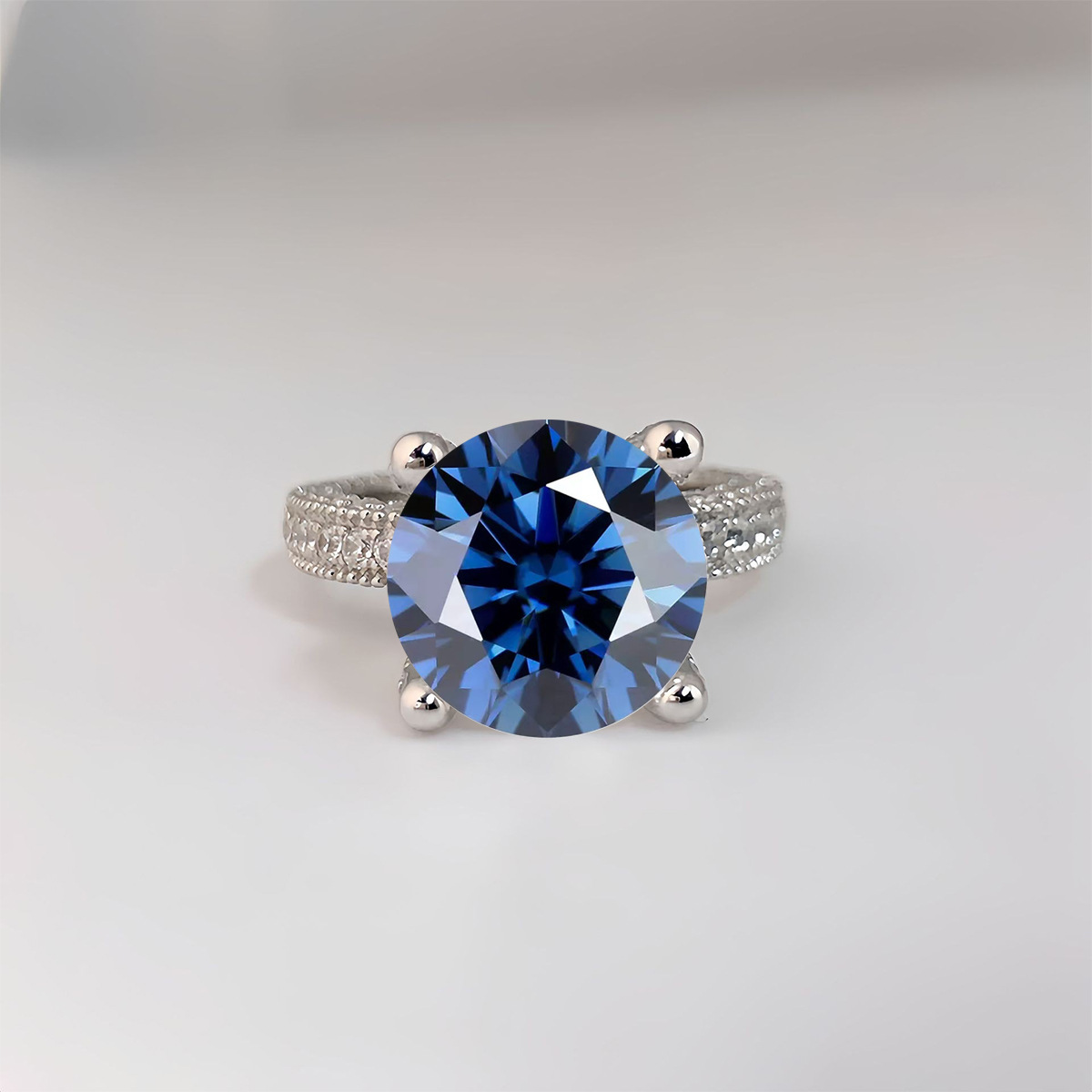 แหวนเพชรโมอิสซาไนต์แท้ 5 กะรัต - Moissanite Ring บทวิจารณ์และราคา