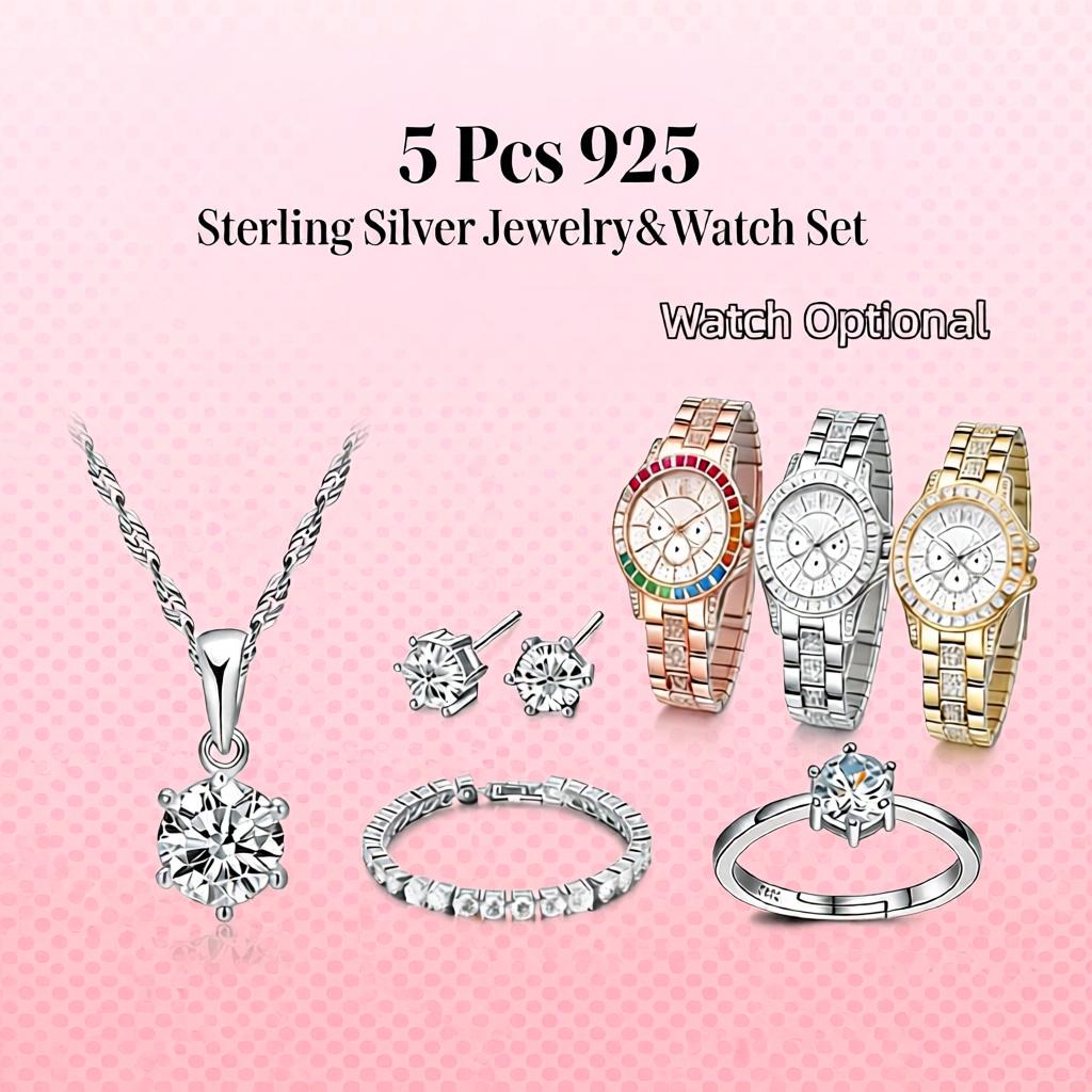 สวยหรู 925 เงินสเตอร์ลิงรูปทรง - Best Jewelry Watches Women บทวิจารณ์และราคา