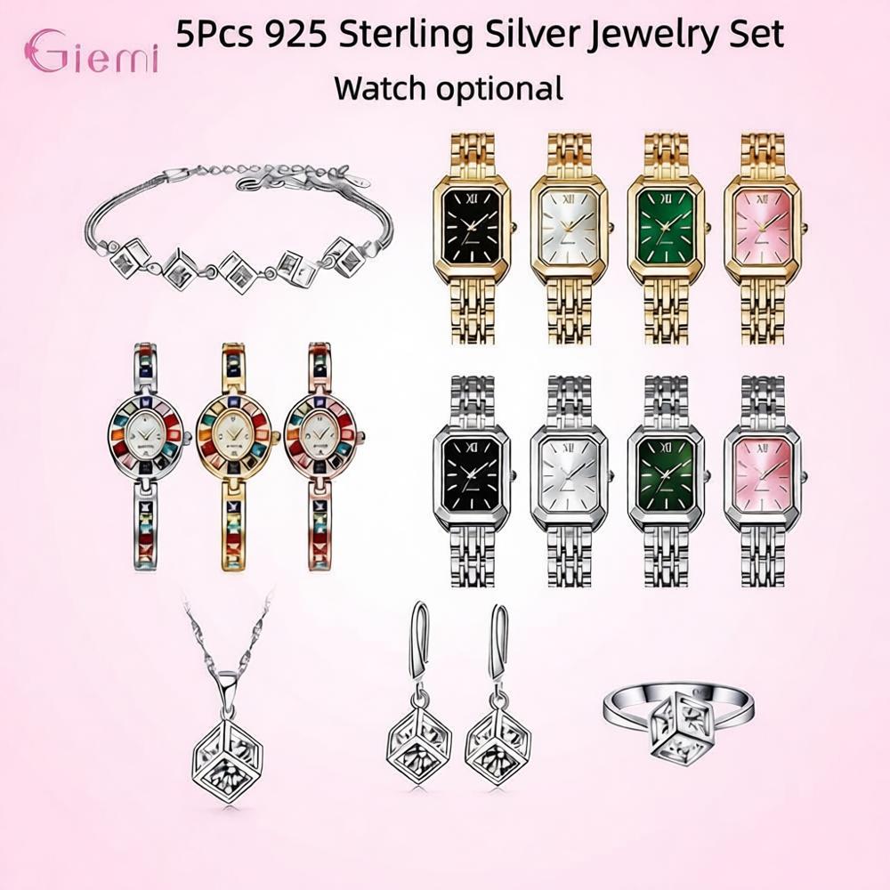 สวยหรู 925 เงินสเตอร์ลิงรูปทรง - Best Jewelry Watches Women บทวิจารณ์และราคา