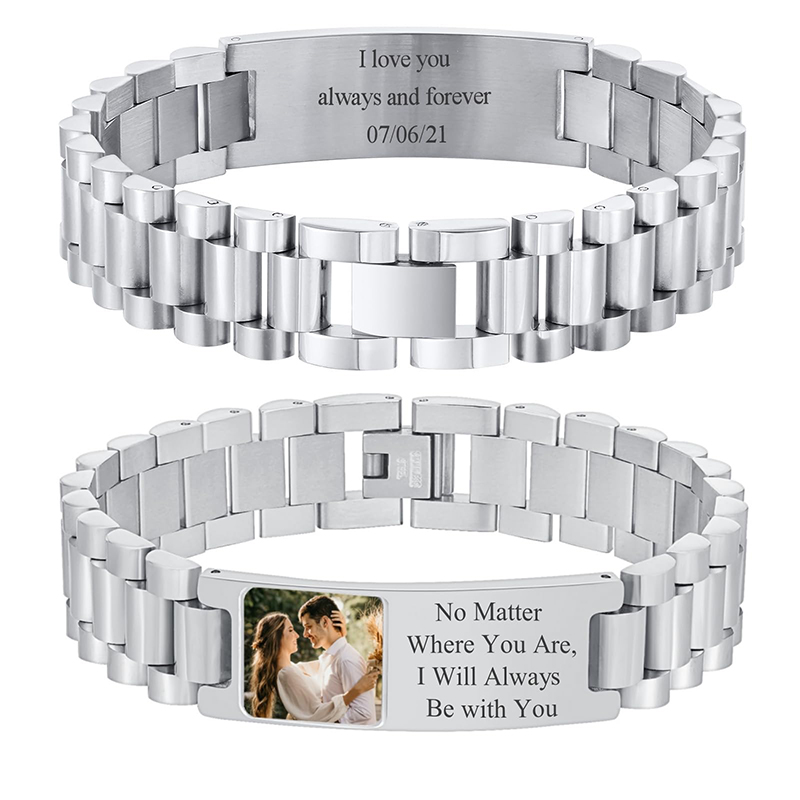 ภาพที่กําหนดเองข้อความสร้อยข้อ - Jewelry Like Watches บทวิจารณ์และราคา