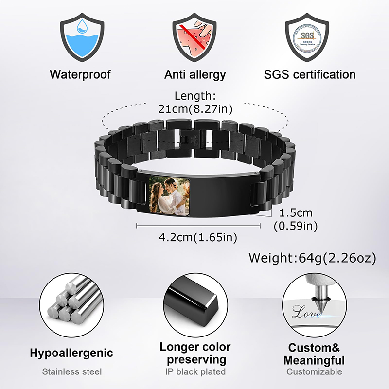 ภาพที่กําหนดเองข้อความสร้อยข้อ - Jewelry Like Watches บทวิจารณ์และราคา