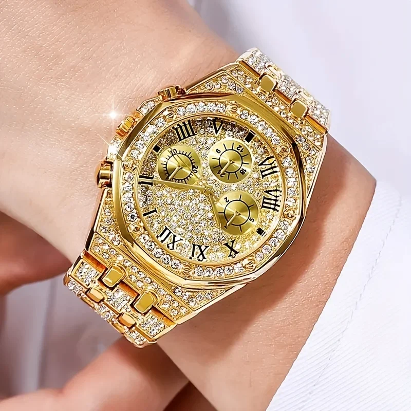 นาฬิกาควอตซ์ทรงแปดเหลี่ยมหรูหร - Icebox Jewelry Watches บทวิจารณ์และราคา