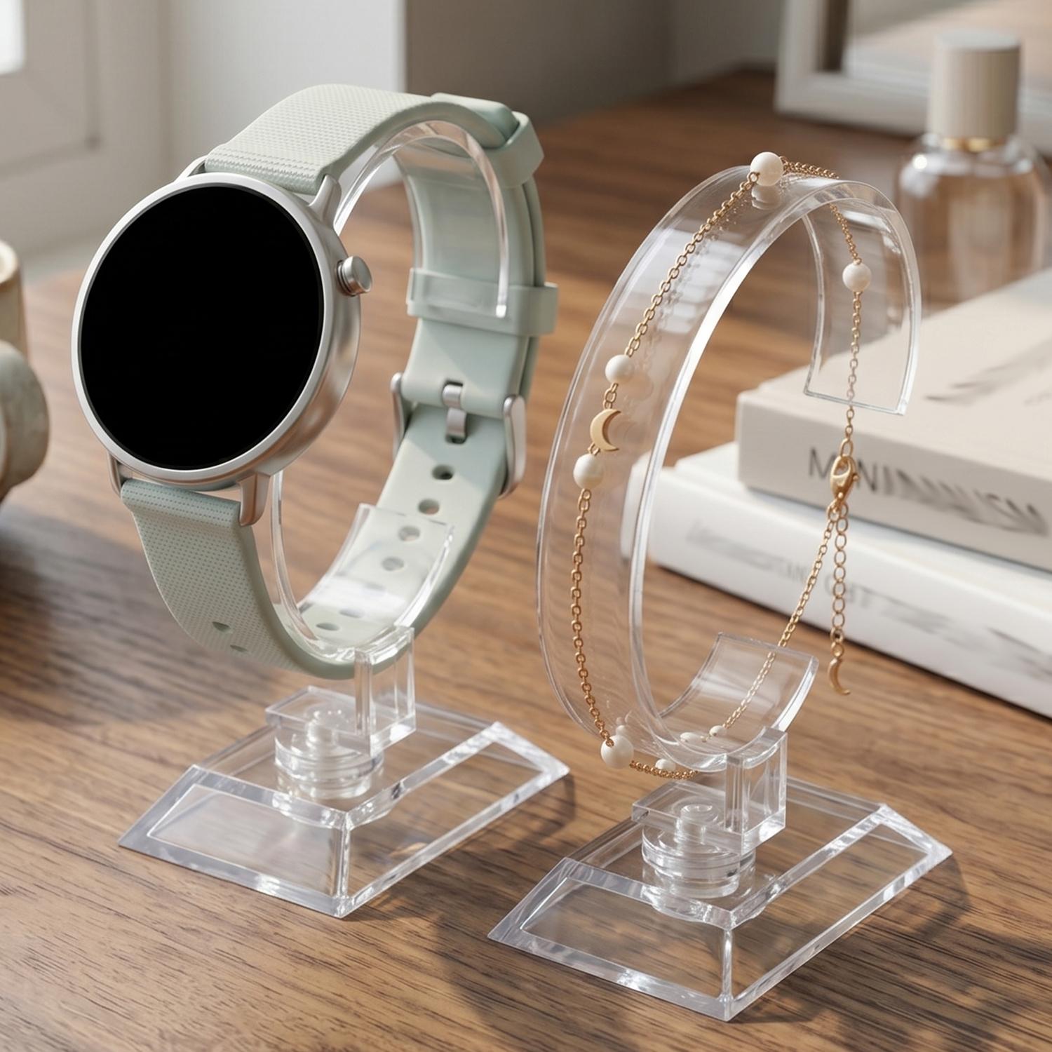 แท่นโชว์นาฬิกาอะคริลิคใสทรงวงก - Jewelry Like Watches บทวิจารณ์และราคา