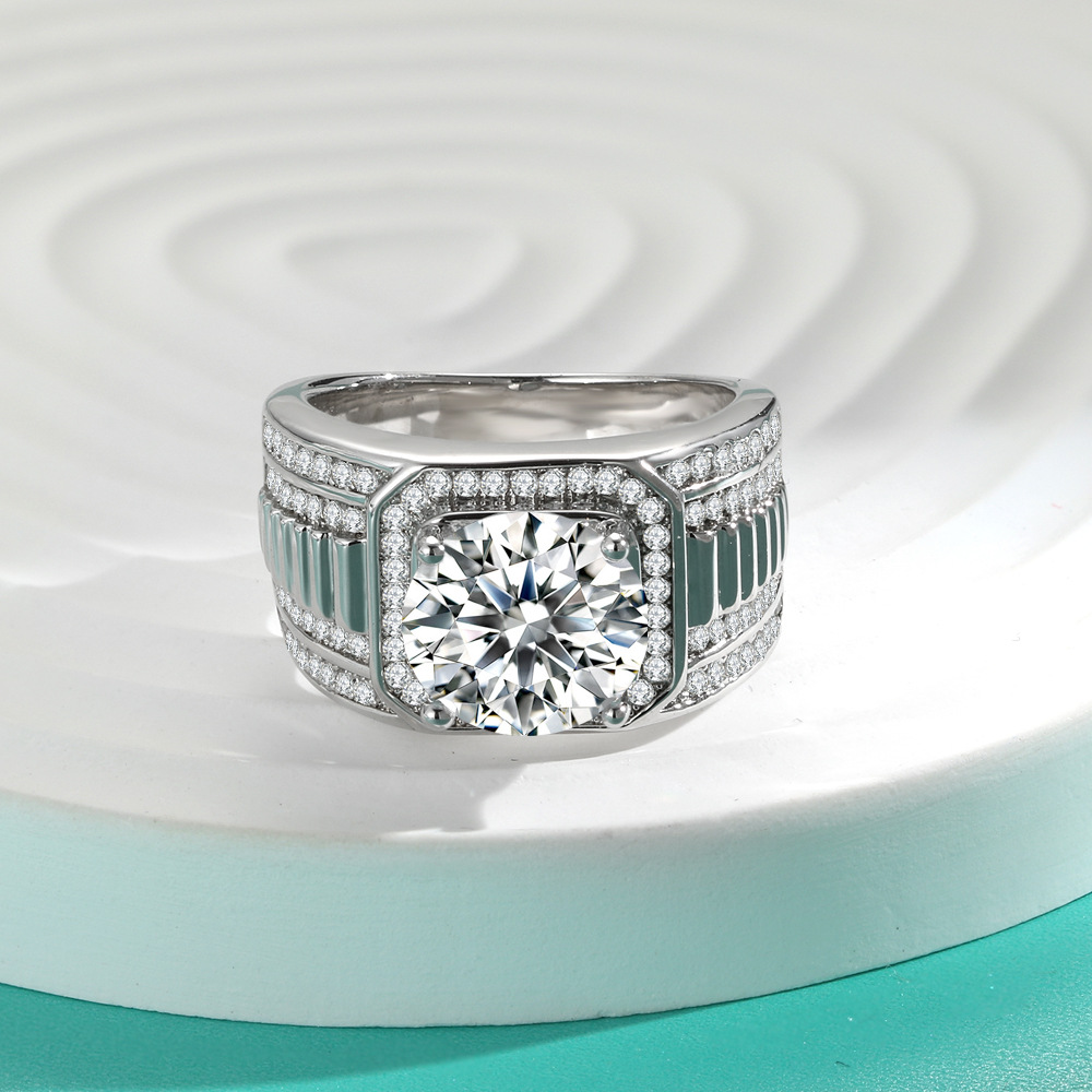 แหวนเพชรโมอิสซาไนต์ 1 2 5 กะรั - Moissanite Ring บทวิจารณ์และราคา