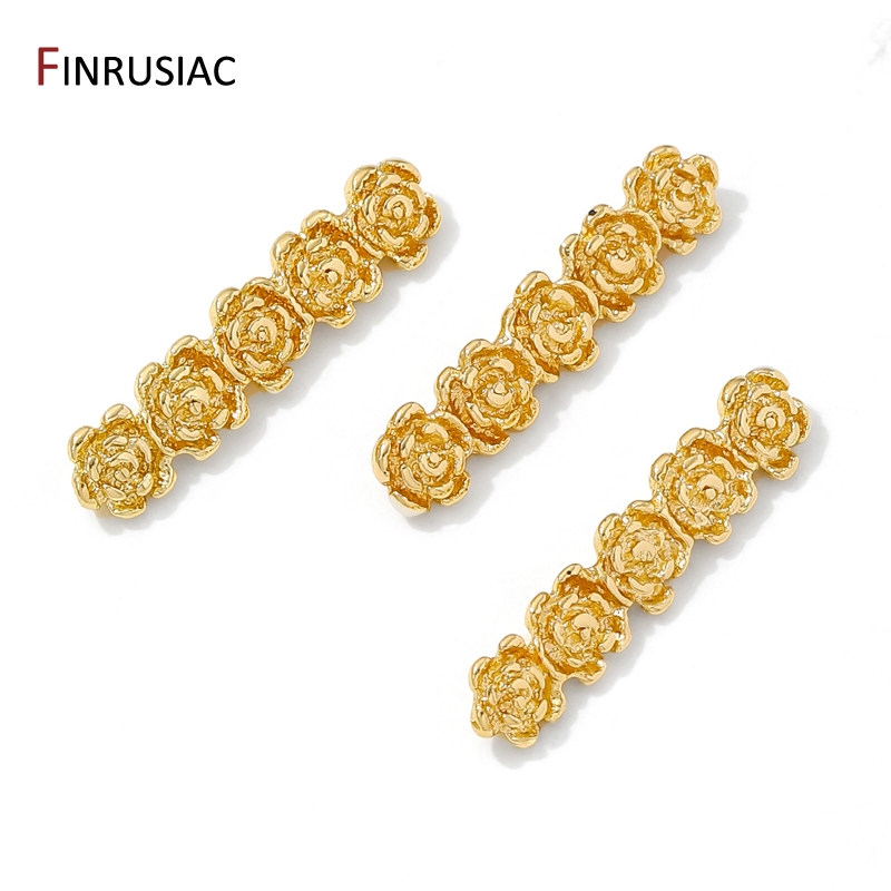 ตัวคั่นลูกปัดรูปดอกกุหลาบชุบทอ - Rose Gold Bracelet บทวิจารณ์และราคา