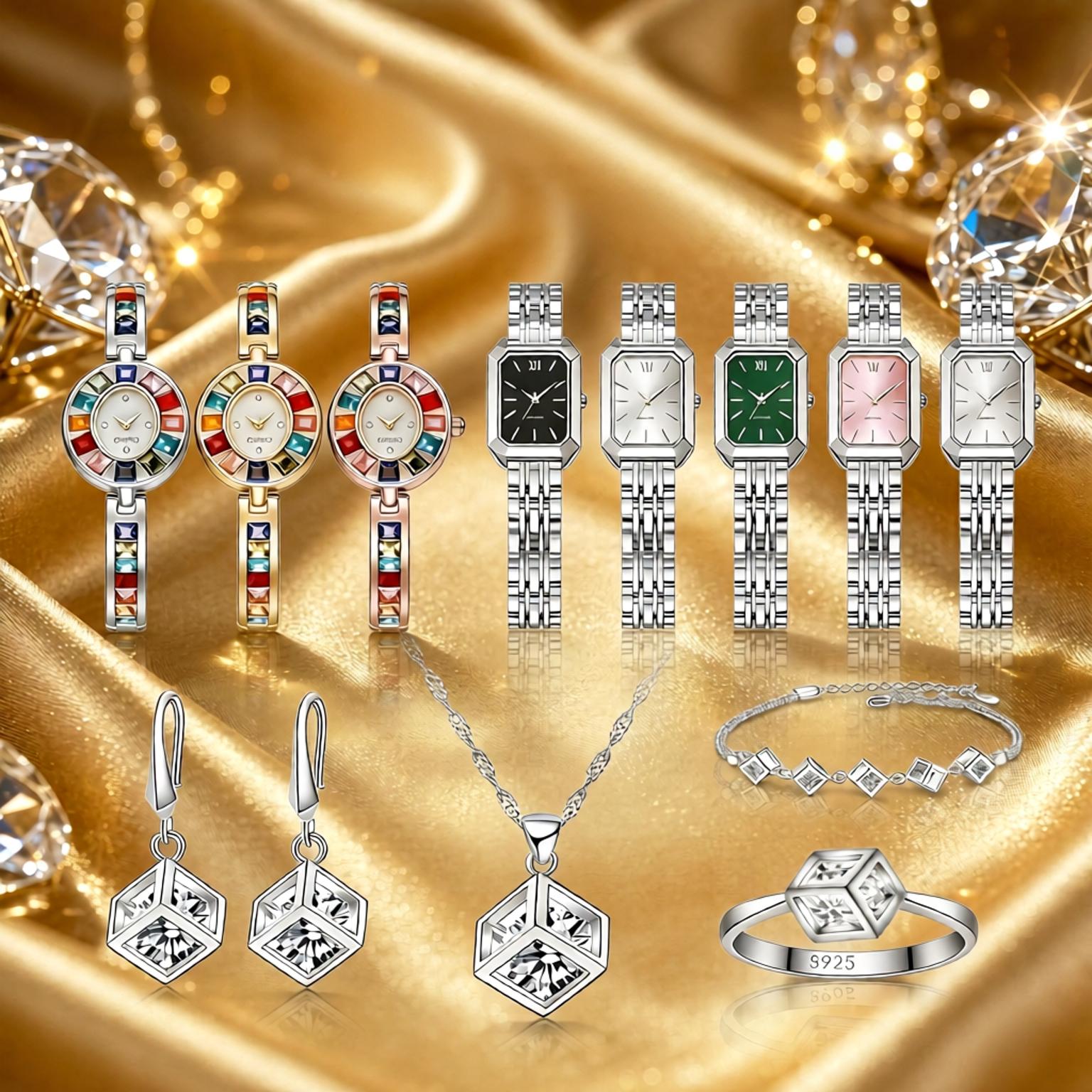 ชุดเครื่องประดับเงินแท้ 925 ปร - Best Jewelry Watches Women บทวิจารณ์และราคา