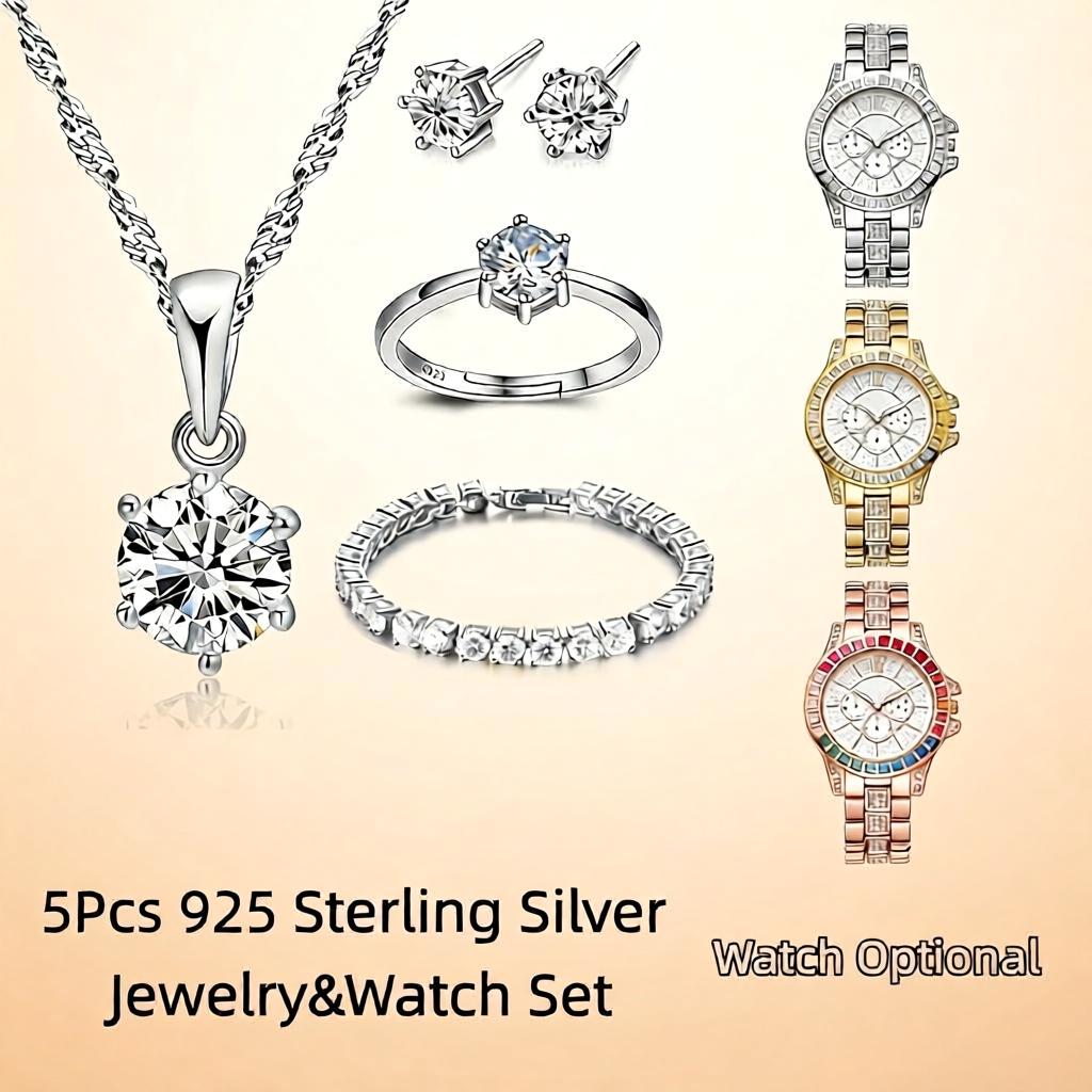 ชุดเครื่องประดับเงินแท้ 925 ปร - Best Jewelry Watches Women บทวิจารณ์และราคา
