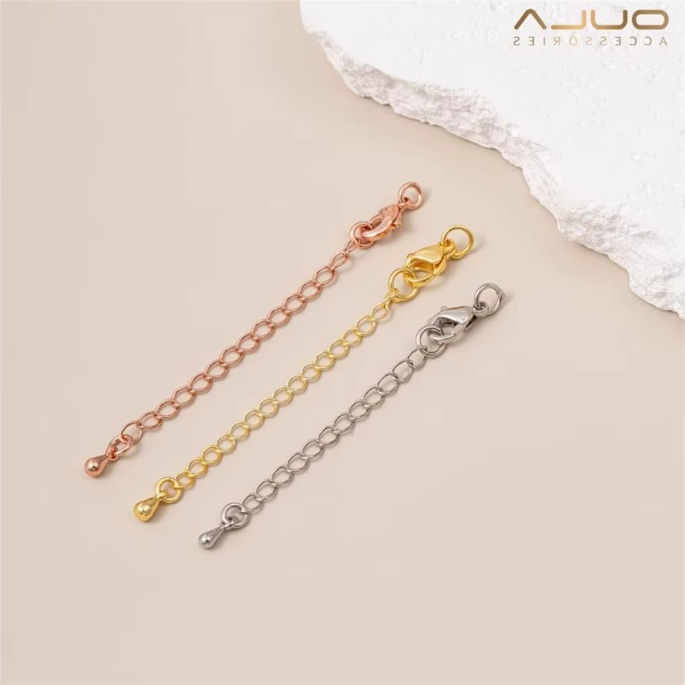 โซ่ต่อหางแบบคงสี 18K ทองแท้ สี - Rose Gold Bracelet บทวิจารณ์และราคา