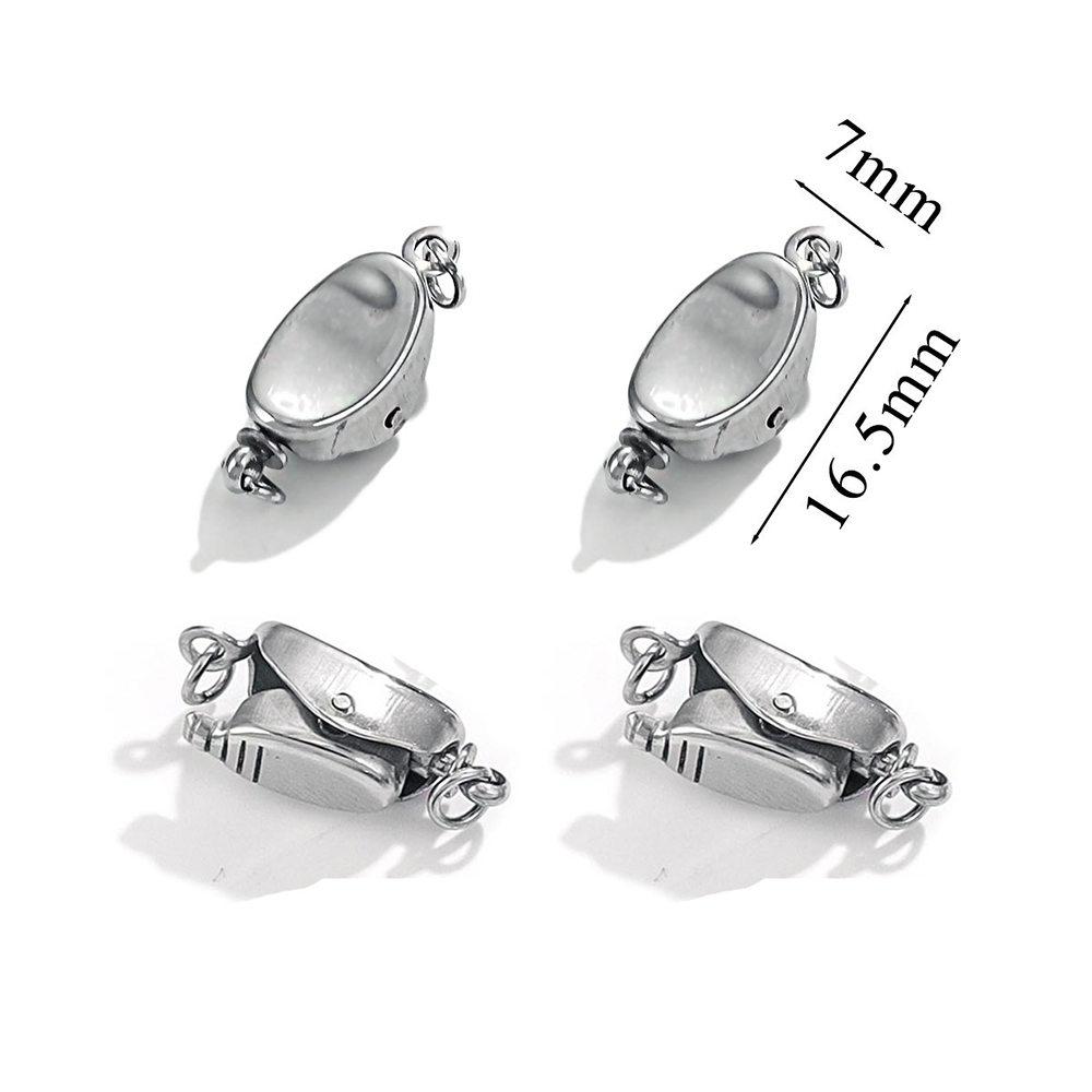 ตัวล็อคสร้อยคอไทเทเนียมสตีล 5  - Pearl Necklace บทวิจารณ์และราคา