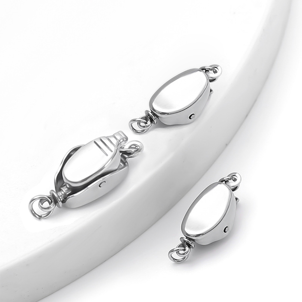 ตัวล็อคสร้อยคอไทเทเนียมสตีล 5  - Pearl Necklace บทวิจารณ์และราคา