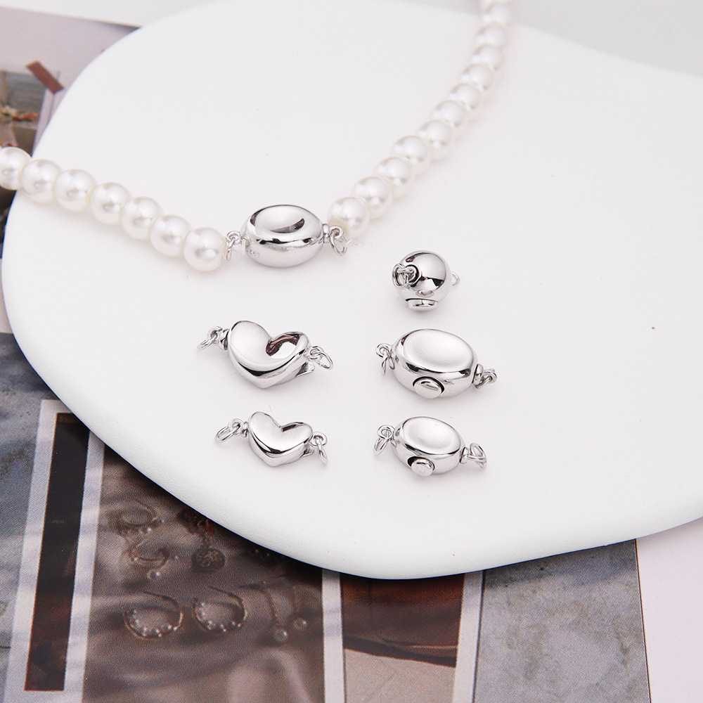 ตัวล็อคเงินแท้ 925 รูปทรงแท่งเ - Pearl Necklace บทวิจารณ์และราคา