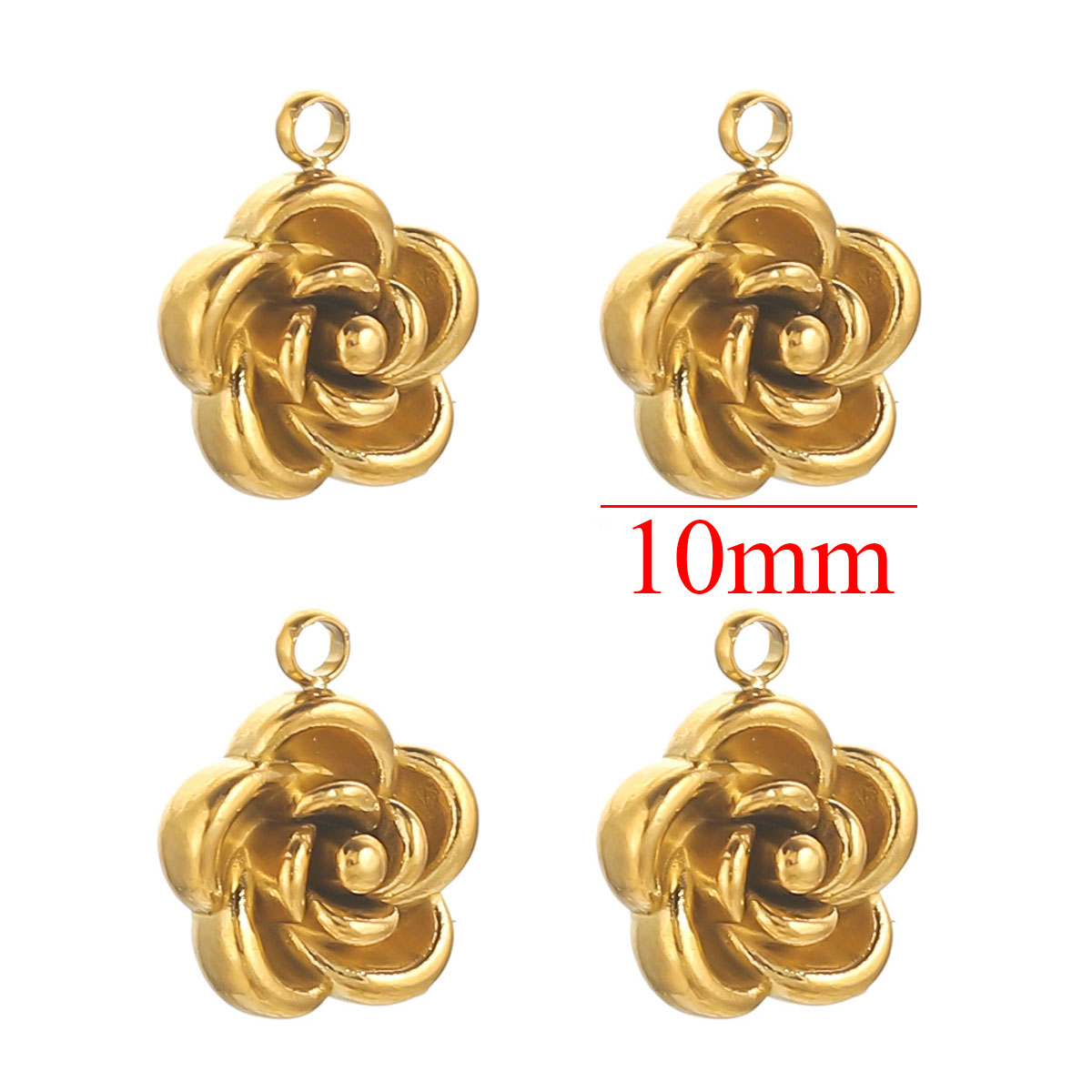 5pcs 8/10 มม.สแตนเลสสตีลชุบทอง - Rose Gold Bracelet บทวิจารณ์และราคา