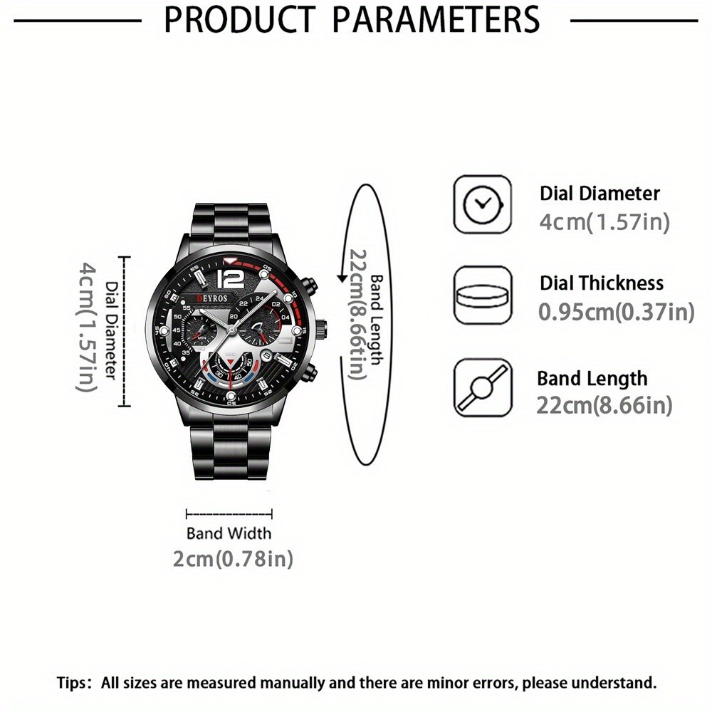3 ชิ้น/เซ็ตนาฬิกาแฟชั่นผู้ชายส - Best Jewelry Watches For Men บทวิจารณ์และราคา