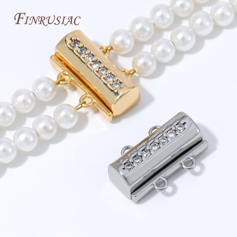 ตัวล็อกสร้อยคอแม่เหล็ก ชุบทอง  - Pearl Necklace บทวิจารณ์และราคา