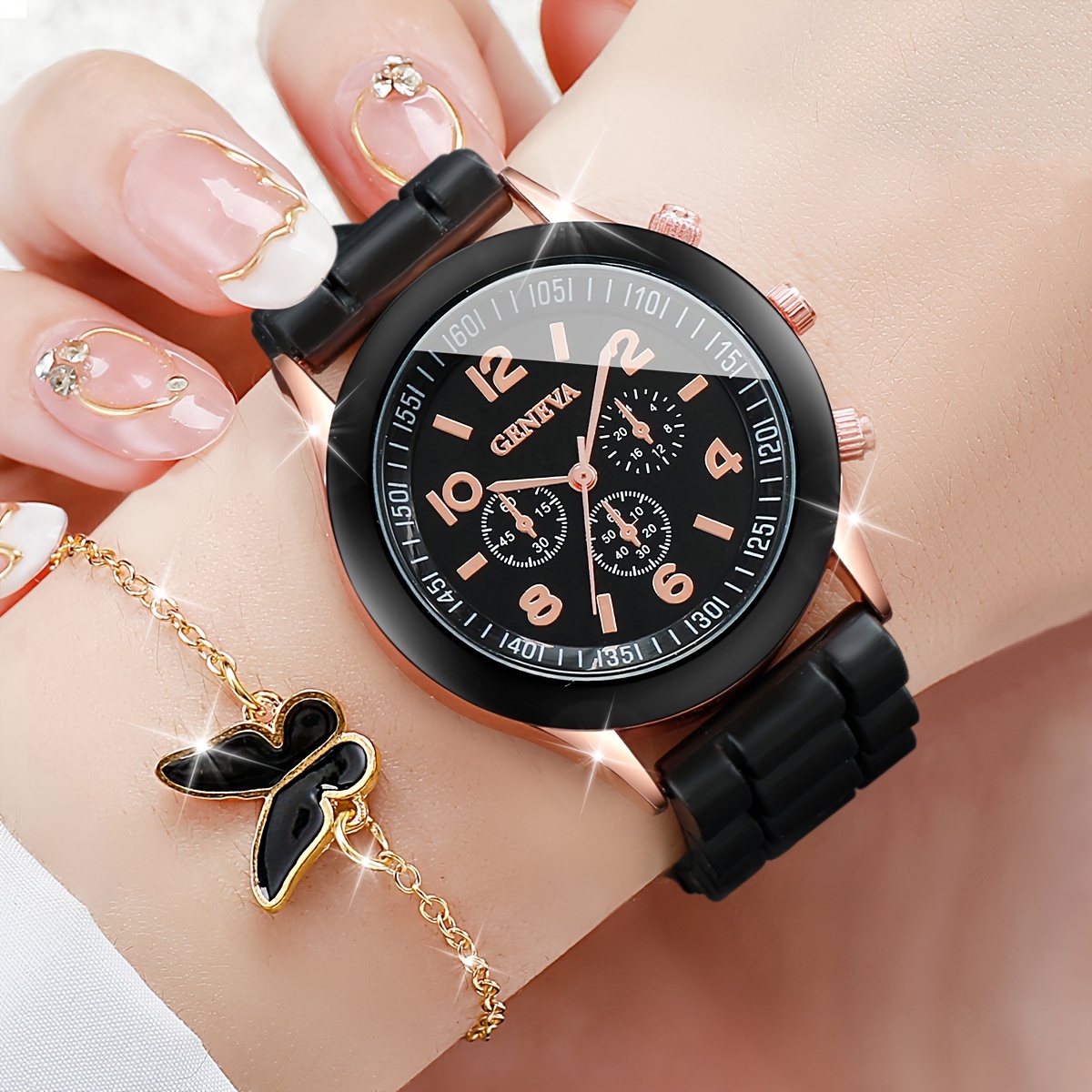 6 ชิ้น/เซ็ตผู้หญิงนาฬิกา Casua - Jewelry Like Watches บทวิจารณ์และราคา