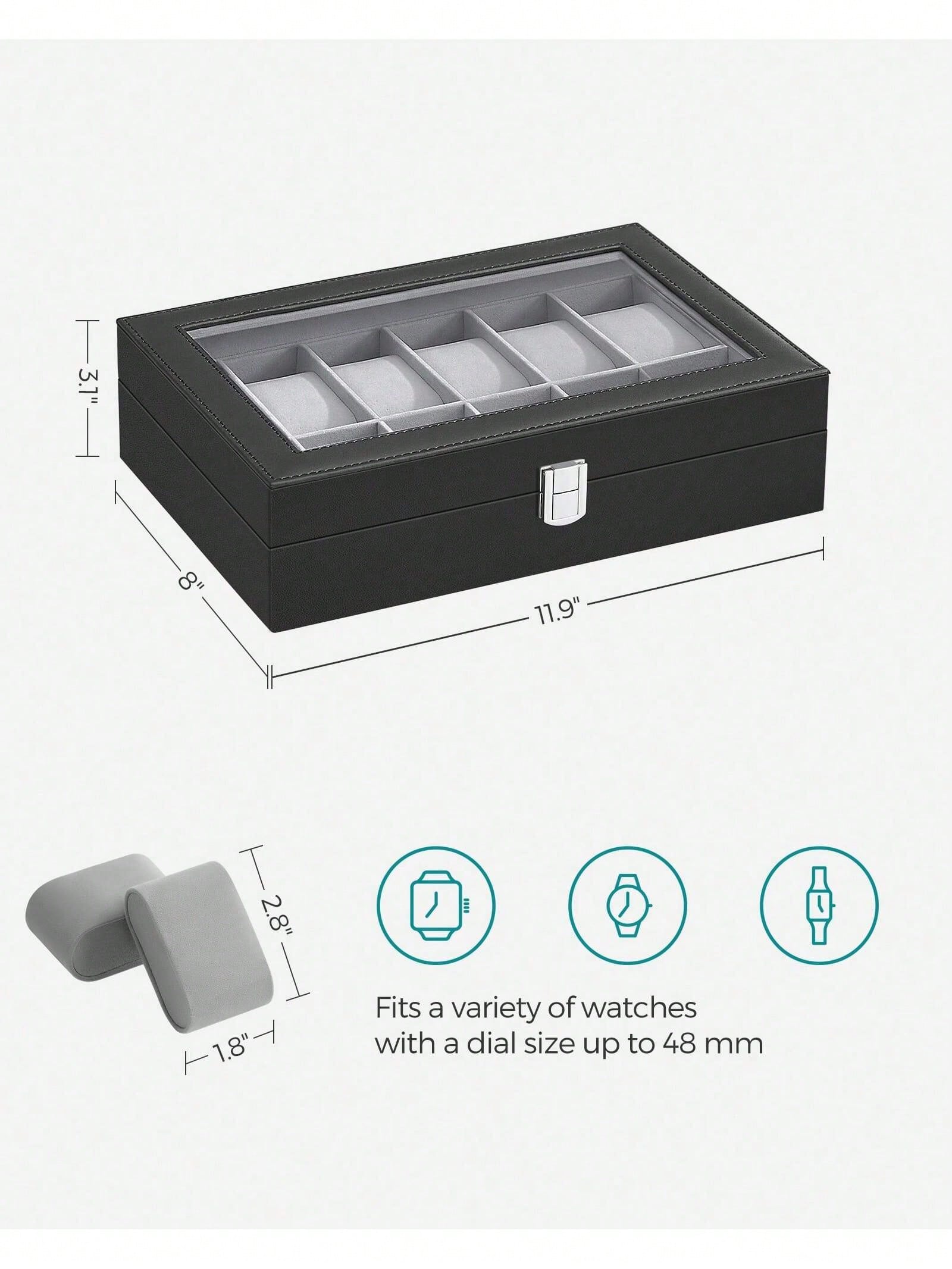 กล่องเก็บนาฬิกาแบบล็อคได้ 12 ช - Jewelry Like Watches บทวิจารณ์และราคา