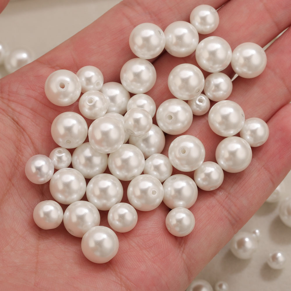 ลูกปัดแก้วคุณภาพสูง 100 ชิ้น ข - Pearl Necklace บทวิจารณ์และราคา