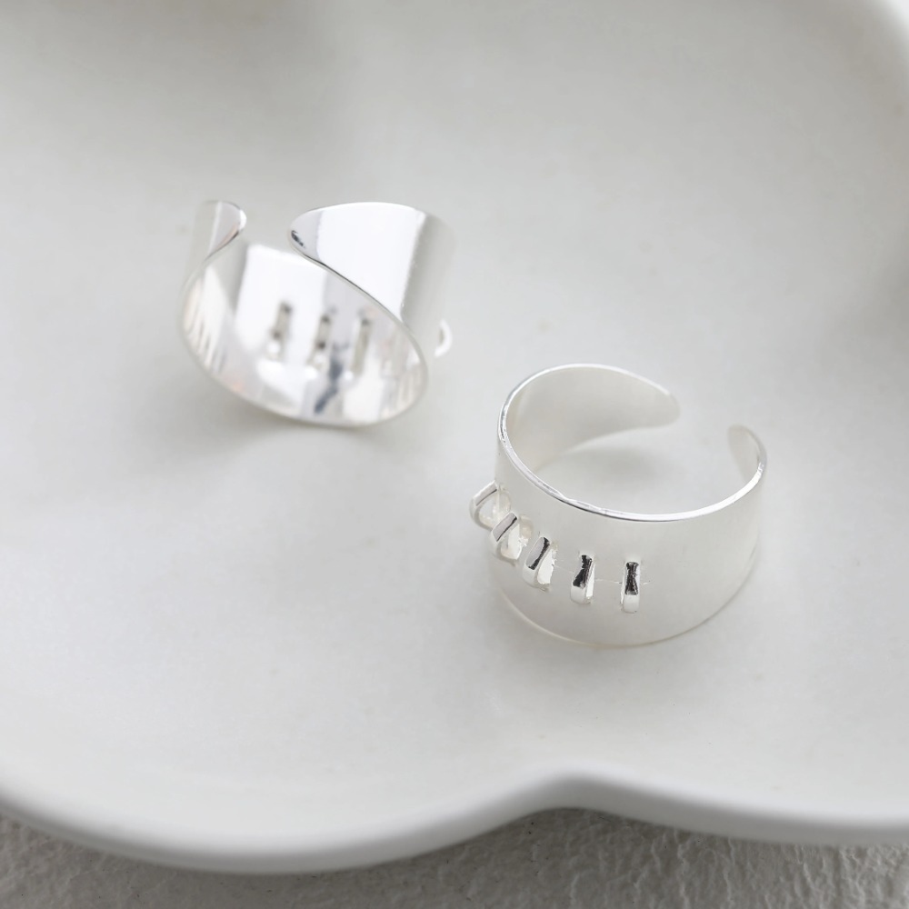 4PCS แหวนทองเหลืองการตั้งค่าแข - Gold Plated Ring บทวิจารณ์และราคา