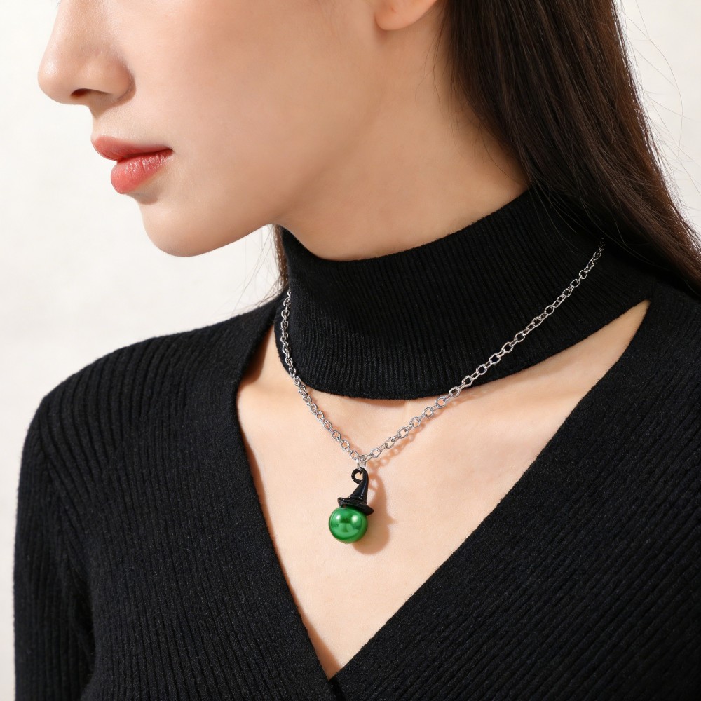 หมวกแม่มดและมงกุฎสไตล์ Wicked  - Pearl Necklace บทวิจารณ์และราคา