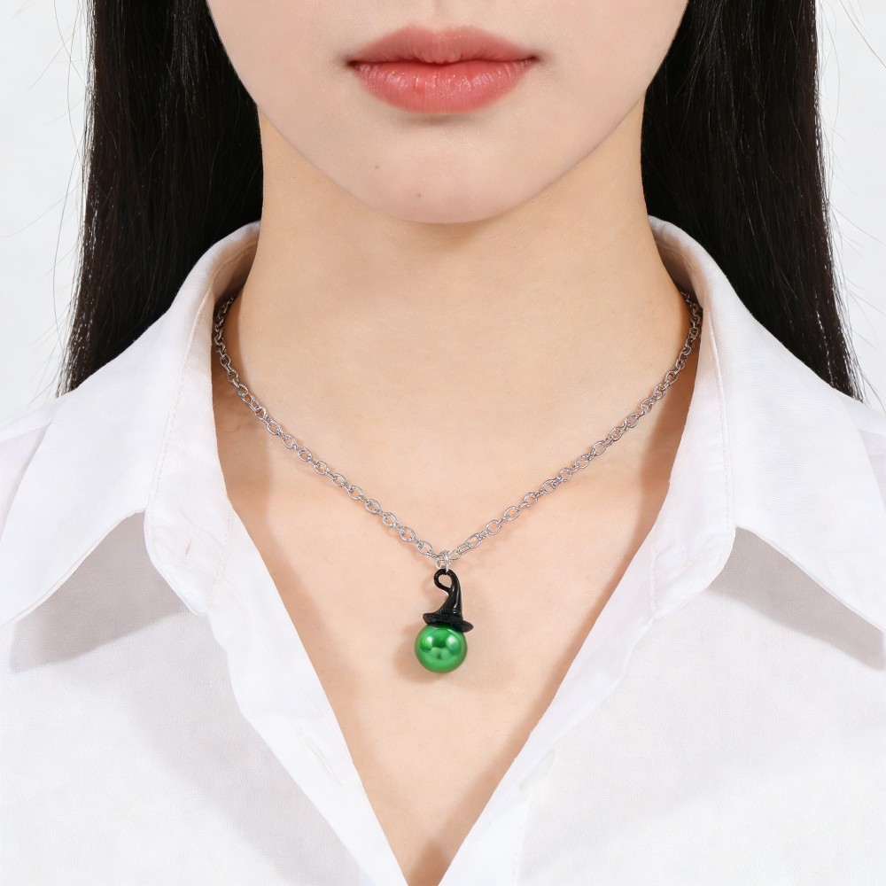 หมวกแม่มดและมงกุฎสไตล์ Wicked  - Pearl Necklace บทวิจารณ์และราคา