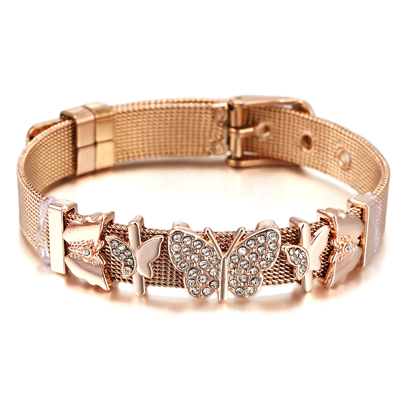 สร้อยข้อมือตาข่ายสแตนเลสสำหรับ - Best Jewelry Watches Women บทวิจารณ์และราคา