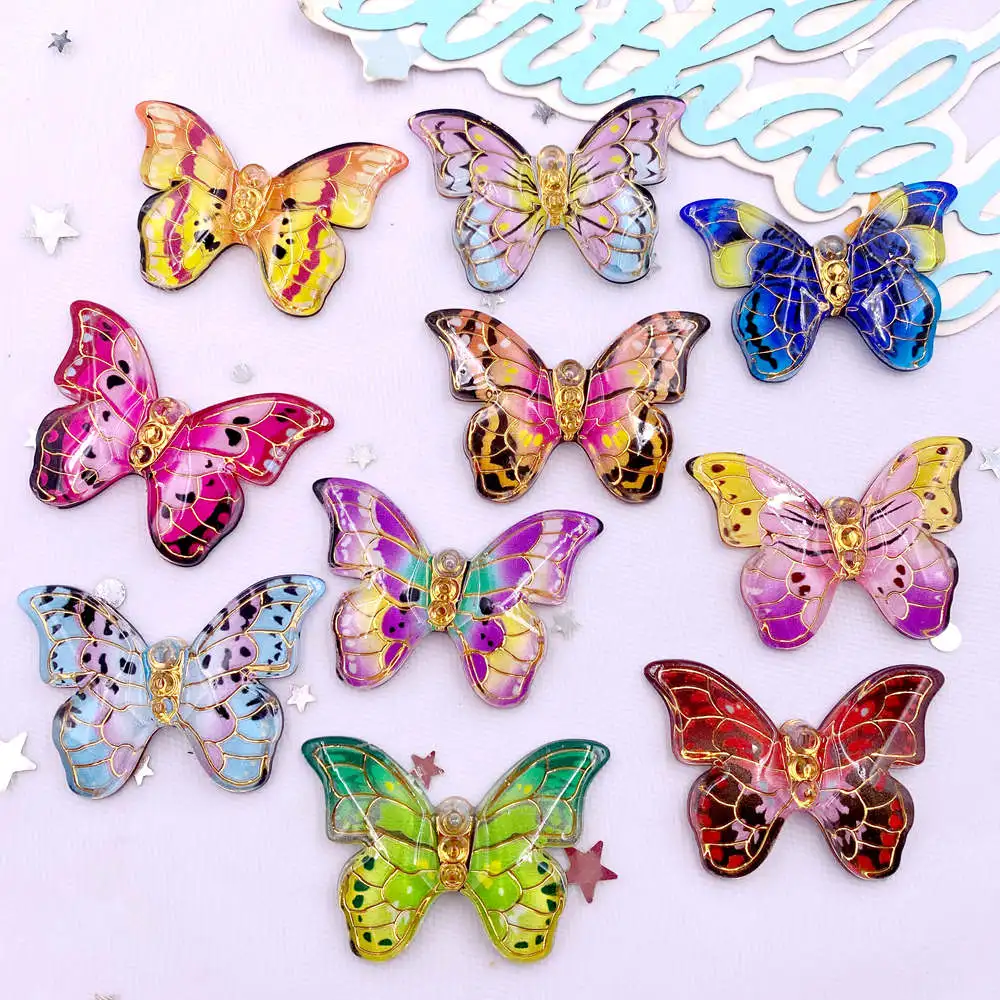 10pcs สีสันสวยงามตุ๊กตาผีเสื้อ - Paradise Jewelry & Watches Llc Miami บทวิจารณ์และราคา