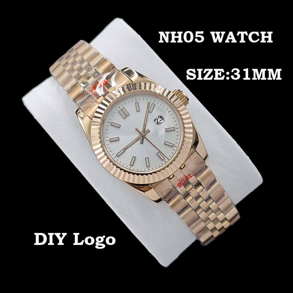 ใหม่ 31 มม.NH05 นาฬิกาสุภาพสตร - Rose Gold Bracelet บทวิจารณ์และราคา