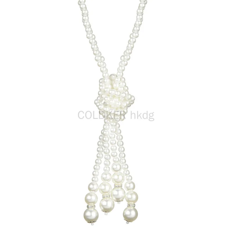 สร้อยคอมุกยุค 1920 แฟชั่นมุกเท - Pearl Necklace บทวิจารณ์และราคา