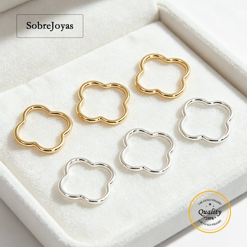 ห่วงกลมรูปใบโคลเวอร์สี่แฉกขนาด - Sterling Silver Ring บทวิจารณ์และราคา
