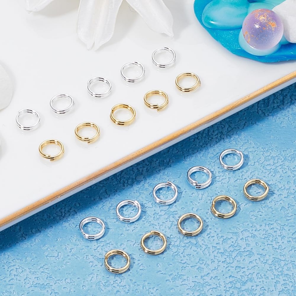 1 กล่อง 80 ชิ้นแหวนกระโดดแยก 2 - Gold Plated Ring บทวิจารณ์และราคา