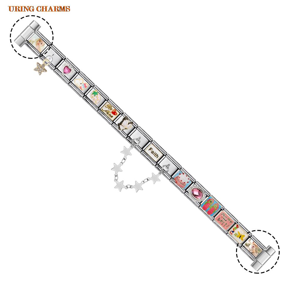 1 คู่ภาพโลโก้ที่กําหนดเองสายนา - Italian Jewelry Watches บทวิจารณ์และราคา