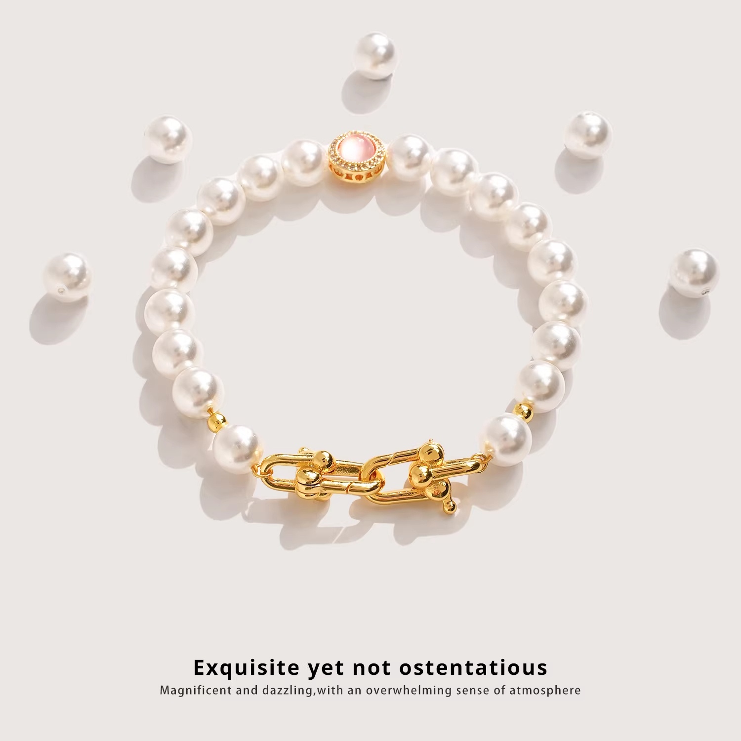 ตัวล็อคแบบกดชุบทอง 18K, ตัวล็อ - Pearl Necklace บทวิจารณ์และราคา
