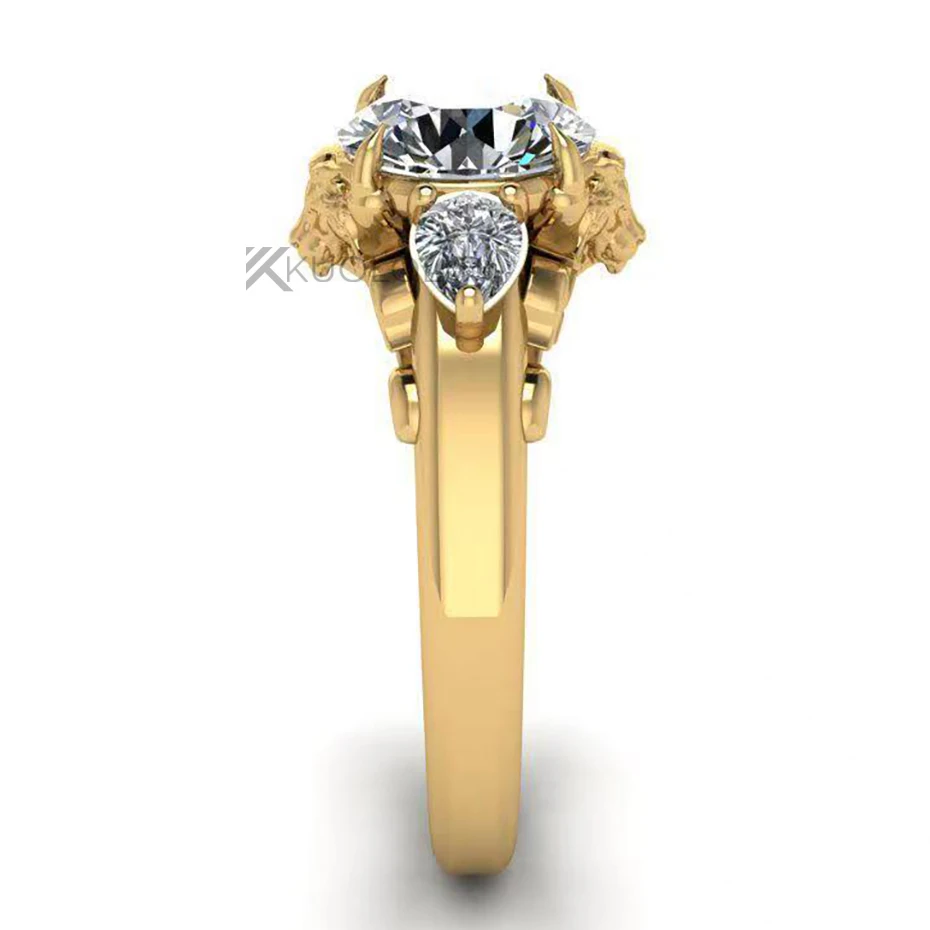 แหวนมอยซาไนต์ทรงกลม 7.5 มม. D  - Moissanite Ring บทวิจารณ์และราคา