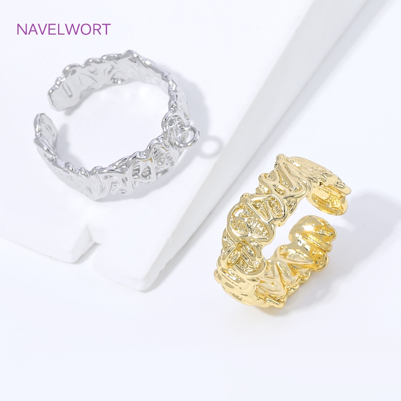 แหวนทอง 18K ชุบทองเหลืองลายเส้ - Gold Plated Ring บทวิจารณ์และราคา