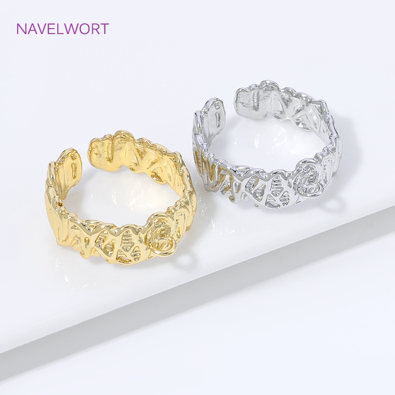 แหวนทอง 18K ชุบทองเหลืองลายเส้ - Gold Plated Ring บทวิจารณ์และราคา