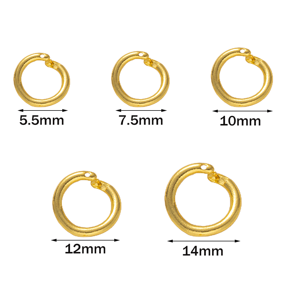 ห่วงกลมแบบหนีบเคลือบทอง 18K จำ - Gold Plated Ring บทวิจารณ์และราคา