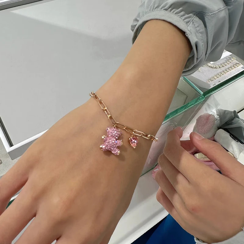 ชุดกำไลข้อมือคริสตัลรูปหัวใจสุ - Rose Gold Bracelet บทวิจารณ์และราคา