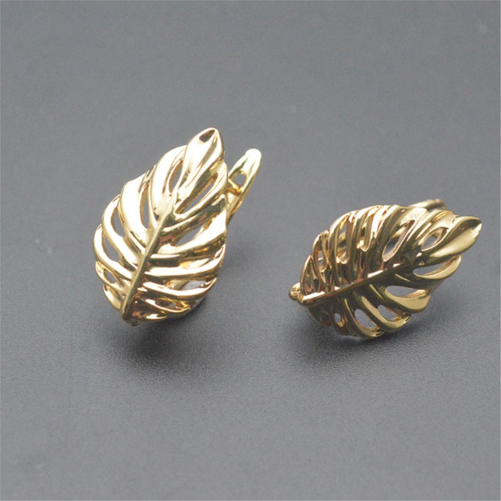 ต่างหูแบบตะขอเกี่ยวรูปใบไม้ ชุ - Gold Plated Ring บทวิจารณ์และราคา