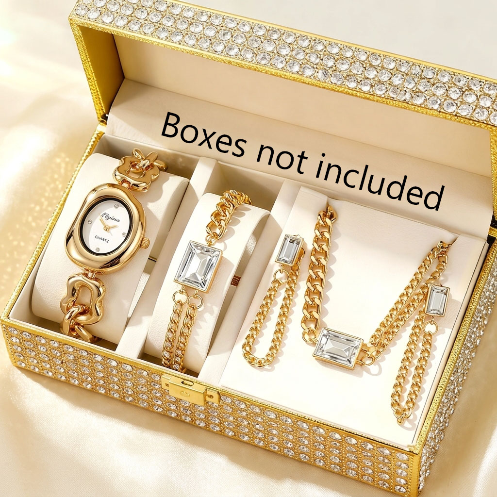 ชุดนาฬิกาควอตซ์แฟชั่นผู้หญิง 5 - Jewelry Like Watches บทวิจารณ์และราคา